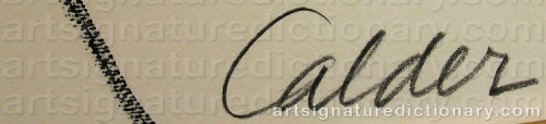 Signature by: CALDER, Alexander