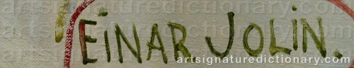 Signature by: JOLIN, Einar