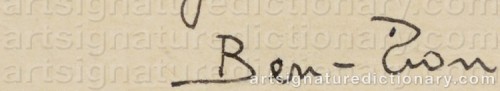 Signature by: BEN ZION