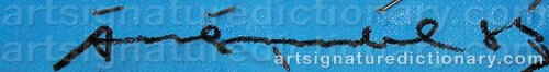 Signature by: WARHOL, Andy