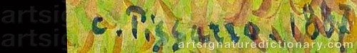 Signature by: PISSARRO, Camille