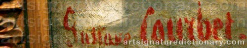 Signature by: COURBET, Gustave