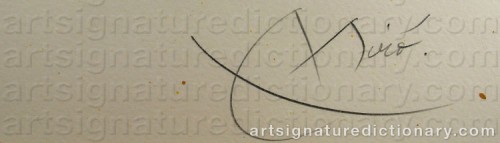 Signature by: MIRO, Joan