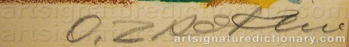 Signature by: ZADKINE, Ossip