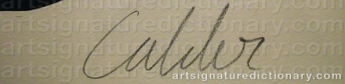 Signature by: CALDER, Alexander