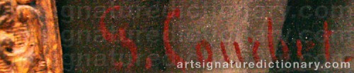 Signature by: COURBET, Gustave