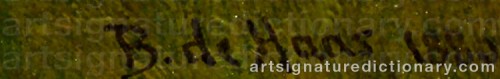 Signature by: HAAS, Bernard De