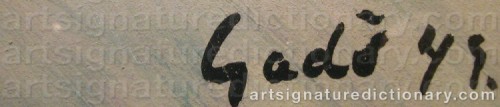 Signature by: GADÖ, Bertil
