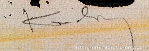 Signature by: KANDINSKY, Wassily