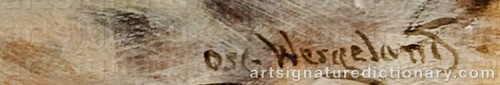 Signature by: WERGELAND, Oscar Arnold