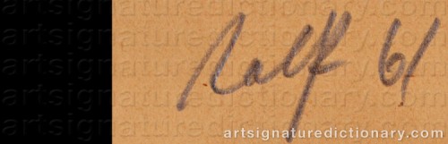 Signature by: PENCK, Alberech Ralf Winckler, 