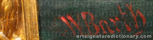 Signature by: BARTH, Carl Wilhelm