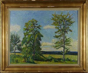Grönskande Landskap by Gunnar SVENSON