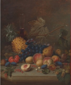 Still Life Of Fruit by Henry DUKE
