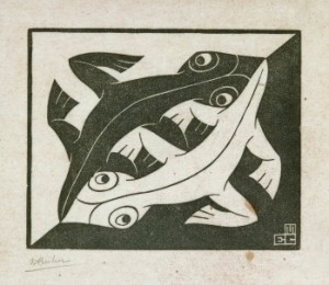 Twee Reptielen by Maurits Cornelis ESCHER