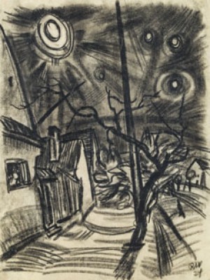 Street With Tree by Rudolf WACKER