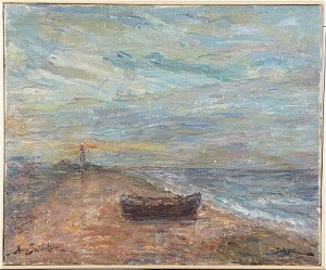 Fyr I Skagen by Anna THALBITZER - auction artwork with signature