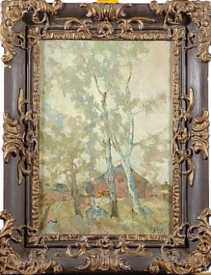 Sommarlandskap by R. GLAD - auction artwork with signature