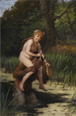 Satyr Und Nymphe by György VASTAGH - auction artwork with signature