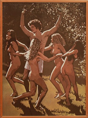 Dans På Sommaräng by John Clem CLARKE - auction artwork with signature