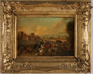 Bataljscen by Charles LE BRUN - auction artwork with signature