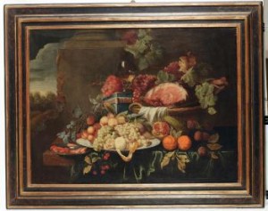 Grande Natura Morta Di Frutta E Fiori by Jan Davidsz De HEEM
