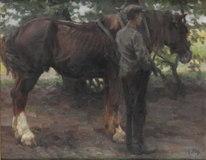 Man Med Häst by Georg WOLF