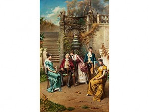 Höfische Gesellschaft Am Parkbrunnen by Francesco PELUSO