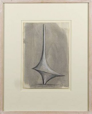 Drawing For Sculpture 11 by Denis MITCHELL - auction artwork with signature