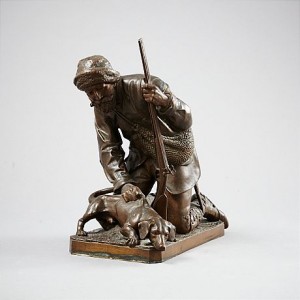 Jägare Med Hund by Johann Hans HEIDEPRIEM - auction artwork with signature