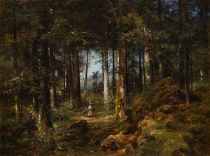 Flicka I Skogen by Anton Heinrich DIEFFENBACH - auction artwork with signature