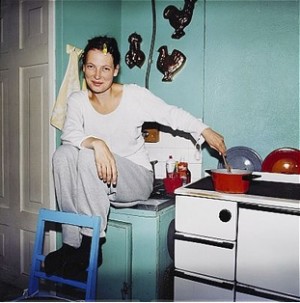 Aino Making Porridge - Kuopio by Maarit HOHTERI - auction artwork with signature