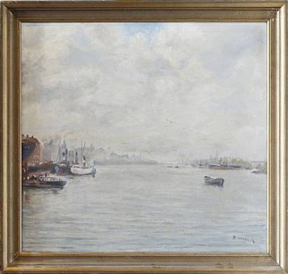 Stockholmsmotiv by Bo NORBECK - auction artwork with signature