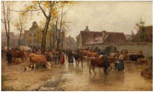Viehmarkt by Karl STUHLMÜLLER