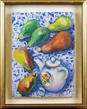 Stilleben Med Päron Och Tekanna by Konstantin VICHANOV - auction artwork with signature