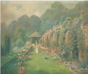 Garden With Peacock by Edmund Henry GARRETT - auction artwork with signature