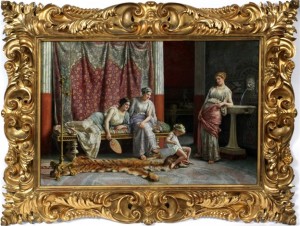 Roman Women And Child by Guglielmo ZOCCHI