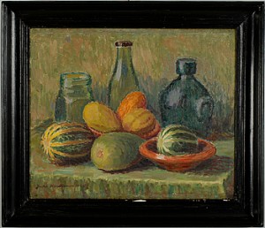 Stilleben Med Meloner by Juho KARTTUNEN - auction artwork with signature