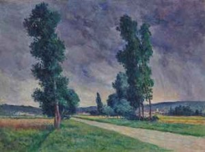 Bessy-sur-cure, La Route by Maximilien LUCE