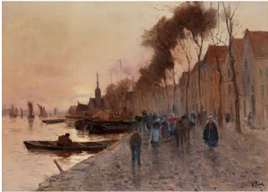 Blick Auf Veere, Zeeland by Lucien FRANK