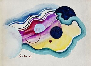 Composition by Theo GERBER - auction artwork with signature