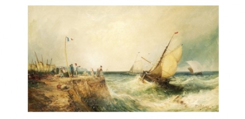 Segelbåtar Anlöper Hamn by William WEBB
