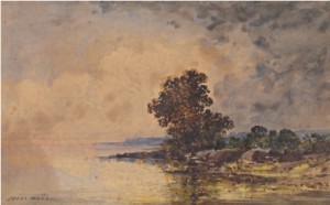 Paysage De Bord De Mer by Jules Achille NOEL