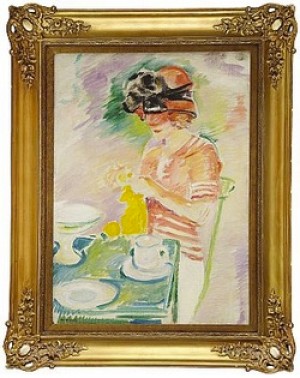 Sittande I Trädgården by Arne KAVLI