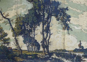 Paysage Aux Grands Arbres by Eugène BROUILLARD - auction artwork with signature