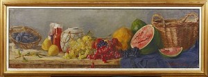 Fruktstileben by W. KOSTEL-BAUER - auction artwork with signature