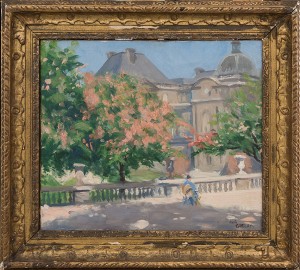Palatsträdgård by René GRELAT - auction artwork with signature