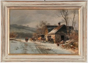 Vinterlandskap by Frederik Niels Martin ROHDE
