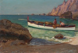 Boat In A Bay by Lionel WALDEN