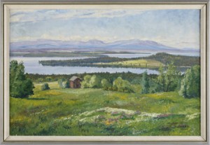 Sommarhagen På Frösön Mot Oviksfjällen by Paul JONZE